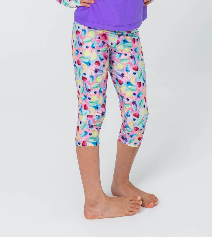 Anything is Popsicle! (purple) Children's 3/4 Swim Shorts